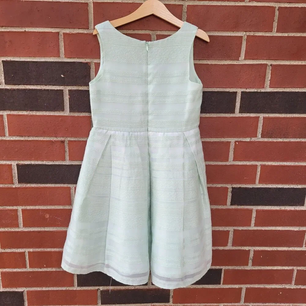 St. Bernard Dunnes Stores Size 10 Girls Sage Light Green Party Dress Lined